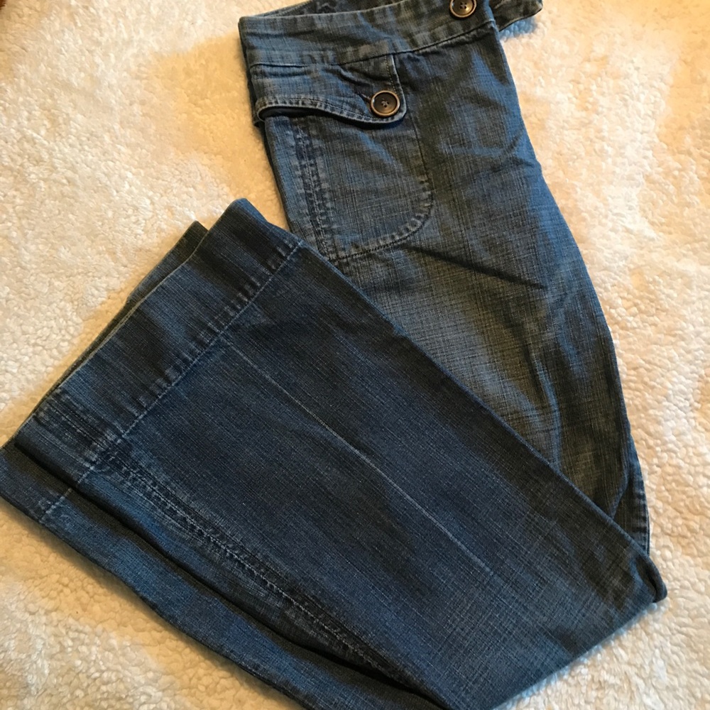 Citizens of Humanity Low Rise Hippy Wide Leg Flare Jeans Size 27 BACK IN STYLE!!